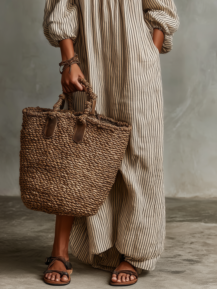 Drevante | Cora Off-Shoulder Linen Maxi Dress