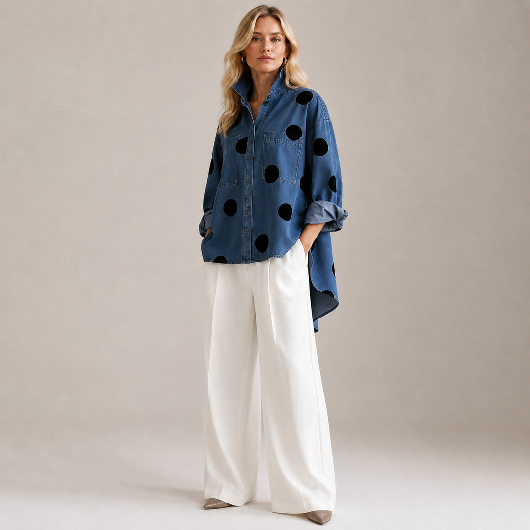Drevante | Dotty Denim Overshirt