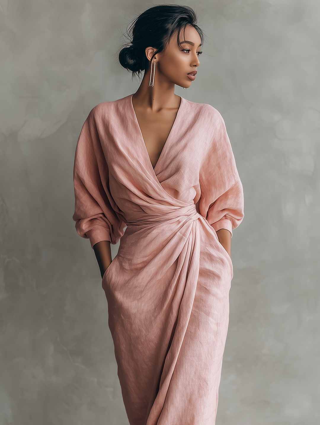 Drevante | Celeste Linen Maxi Dress