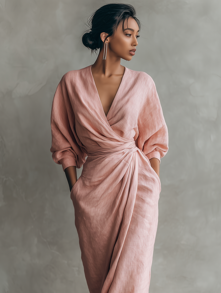 Drevante | Celeste Linen Maxi Dress