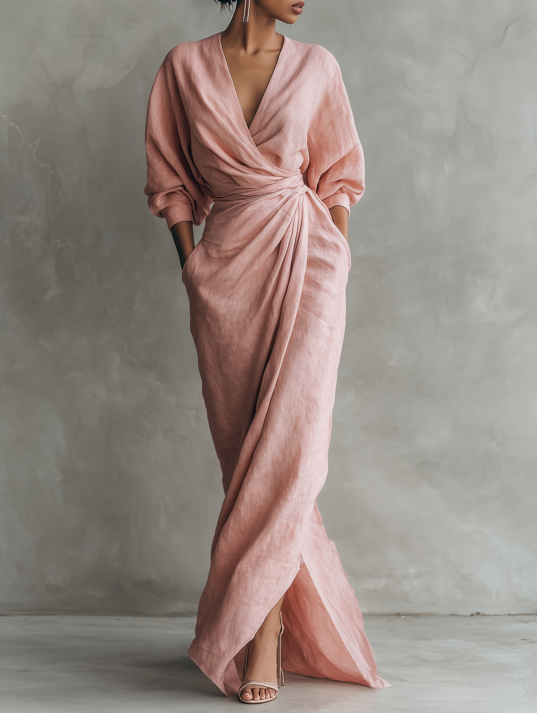 Drevante | Celeste Linen Maxi Dress
