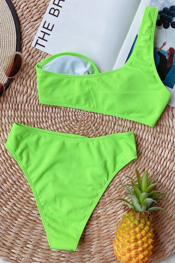 Bikini Diana – One Shoulder Top and High-Waisted Shaping Brief