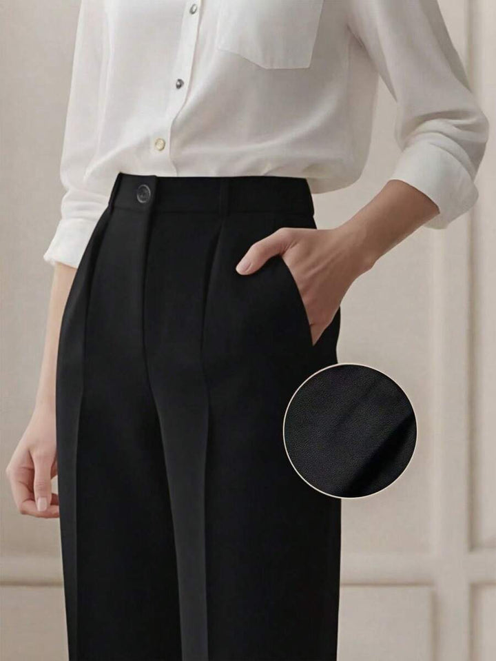 Women's Spring/Summer High-Waisted Suit Trousers