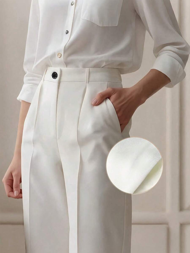 Women's Spring/Summer High-Waisted Suit Trousers
