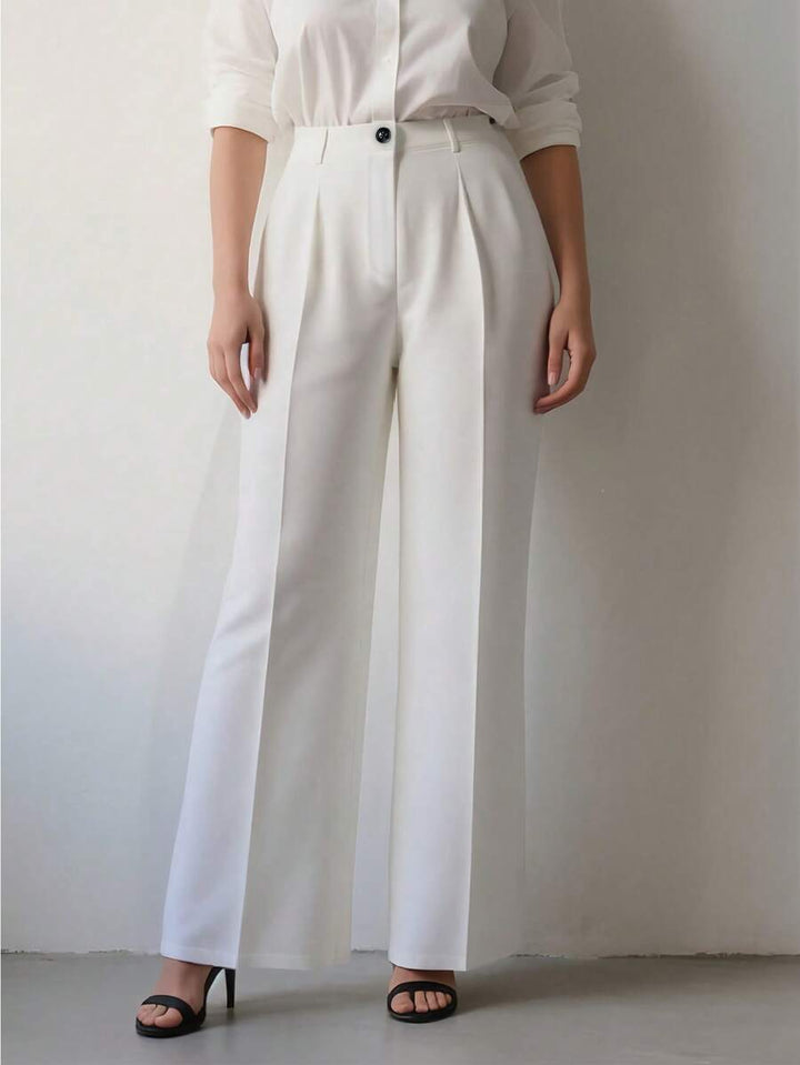 Women's Spring/Summer High-Waisted Suit Trousers