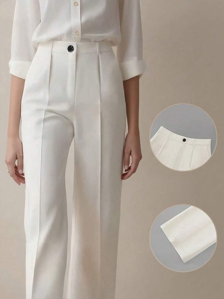 Women's Spring/Summer High-Waisted Suit Trousers