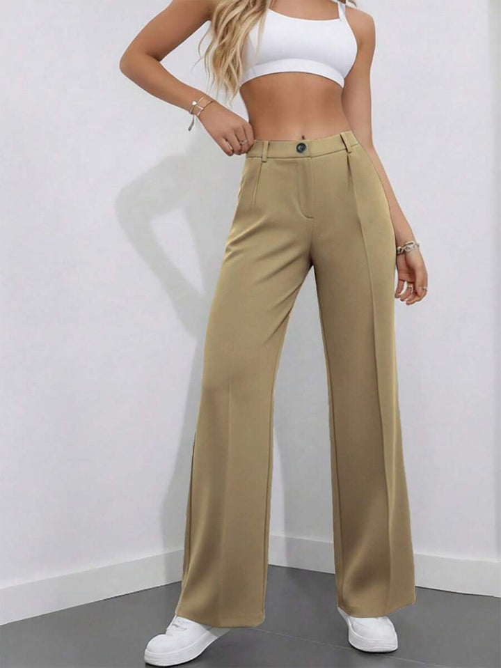 Women's Spring/Summer High-Waisted Suit Trousers