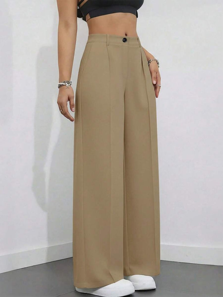 Women's Spring/Summer High-Waisted Suit Trousers
