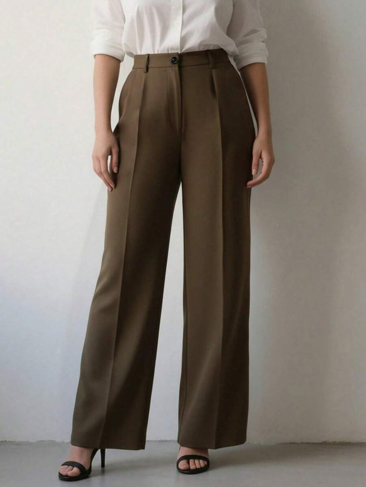 Women's Spring/Summer High-Waisted Suit Trousers
