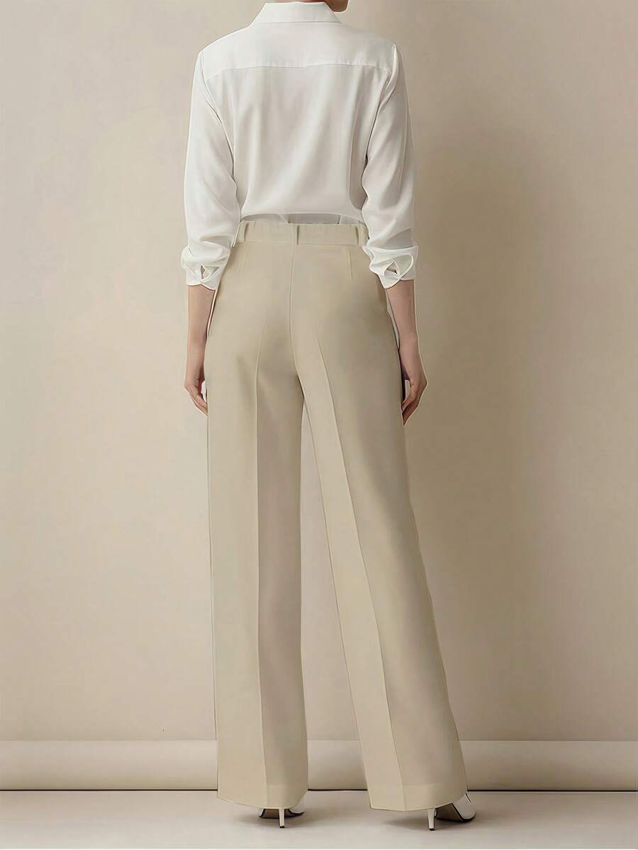 Women's Spring/Summer High-Waisted Suit Trousers