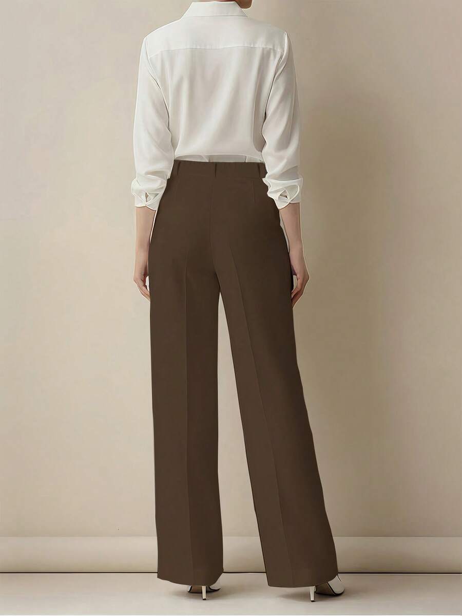Women's Spring/Summer High-Waisted Suit Trousers
