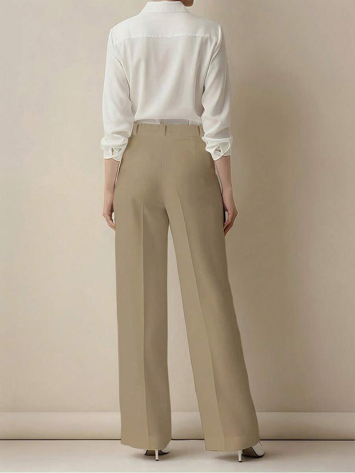 Women's Spring/Summer High-Waisted Suit Trousers