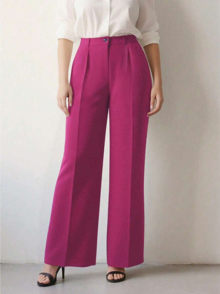Women's Spring/Summer High-Waisted Suit Trousers