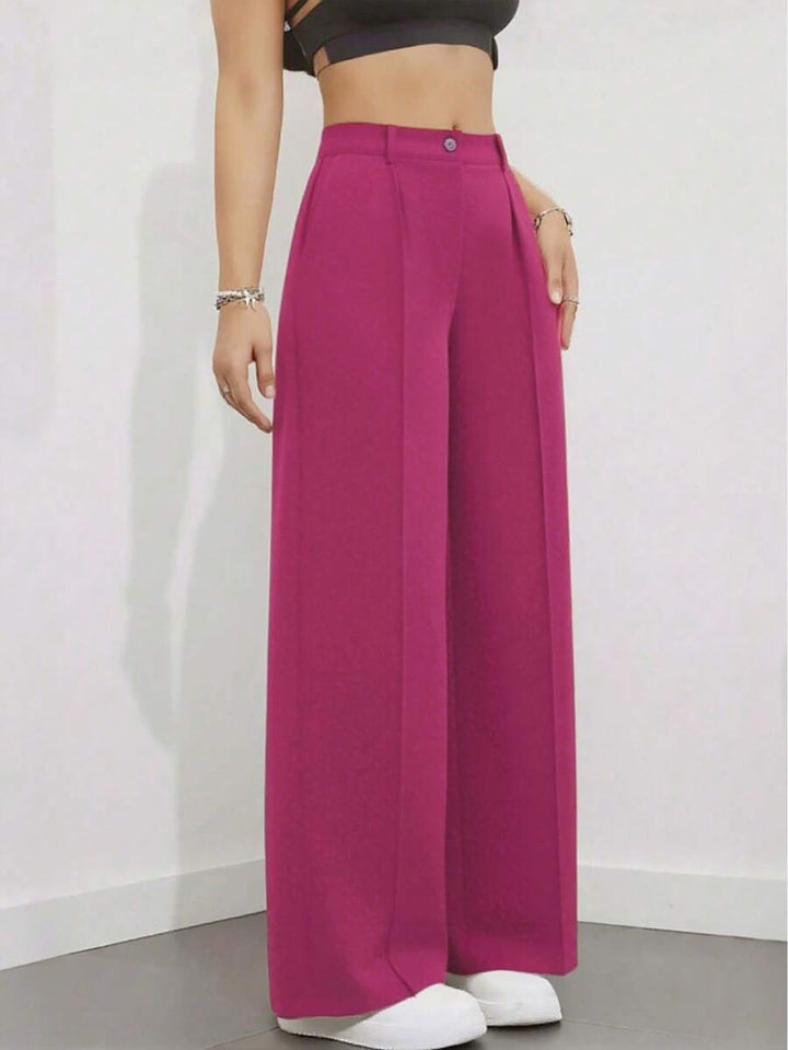 Women's Spring/Summer High-Waisted Suit Trousers
