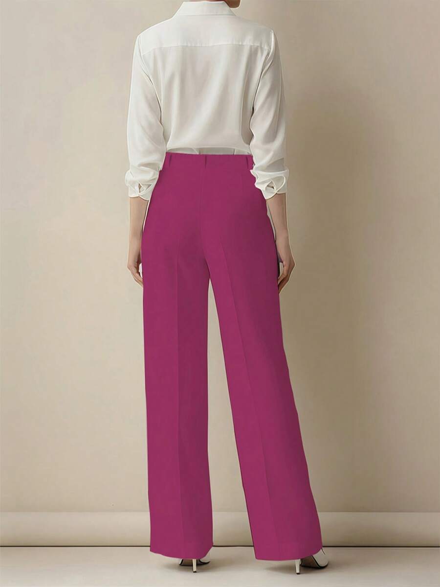 Women's Spring/Summer High-Waisted Suit Trousers