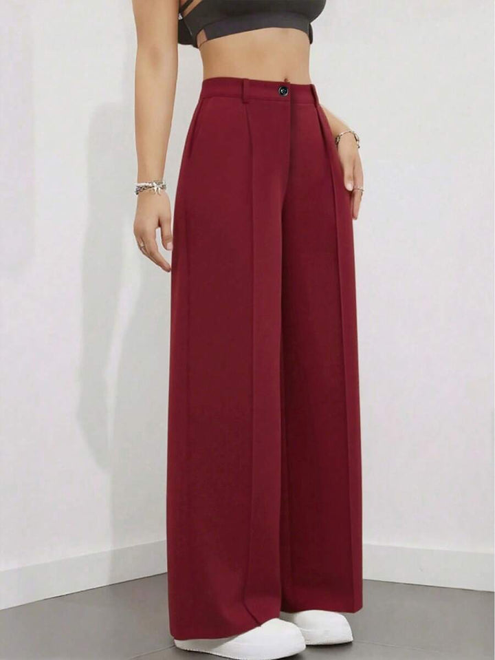 Women's Spring/Summer High-Waisted Suit Trousers
