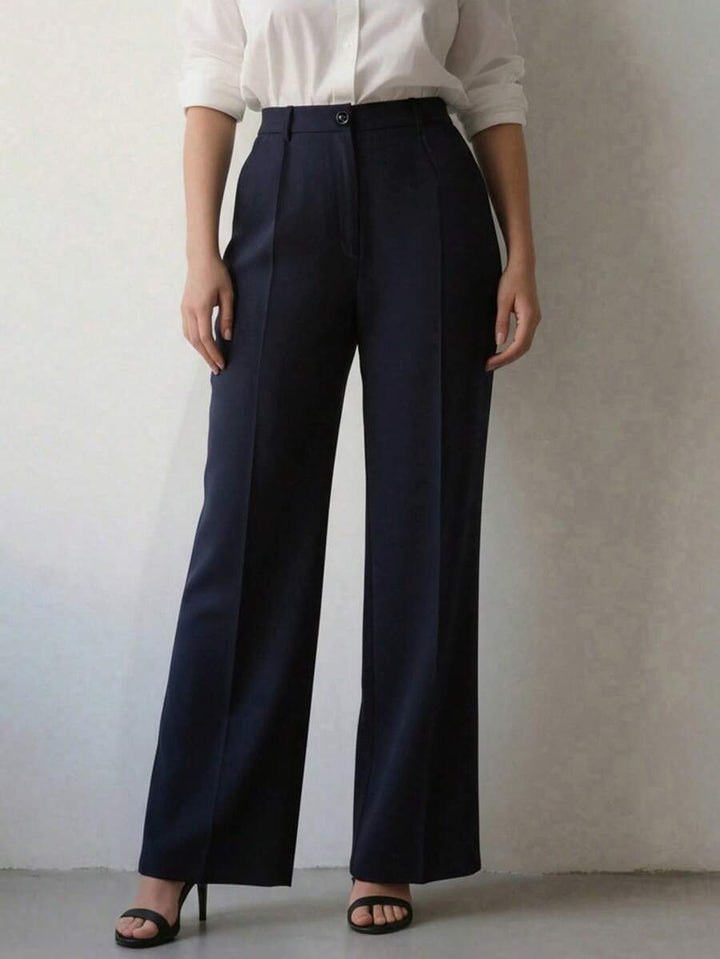 Women's Spring/Summer High-Waisted Suit Trousers
