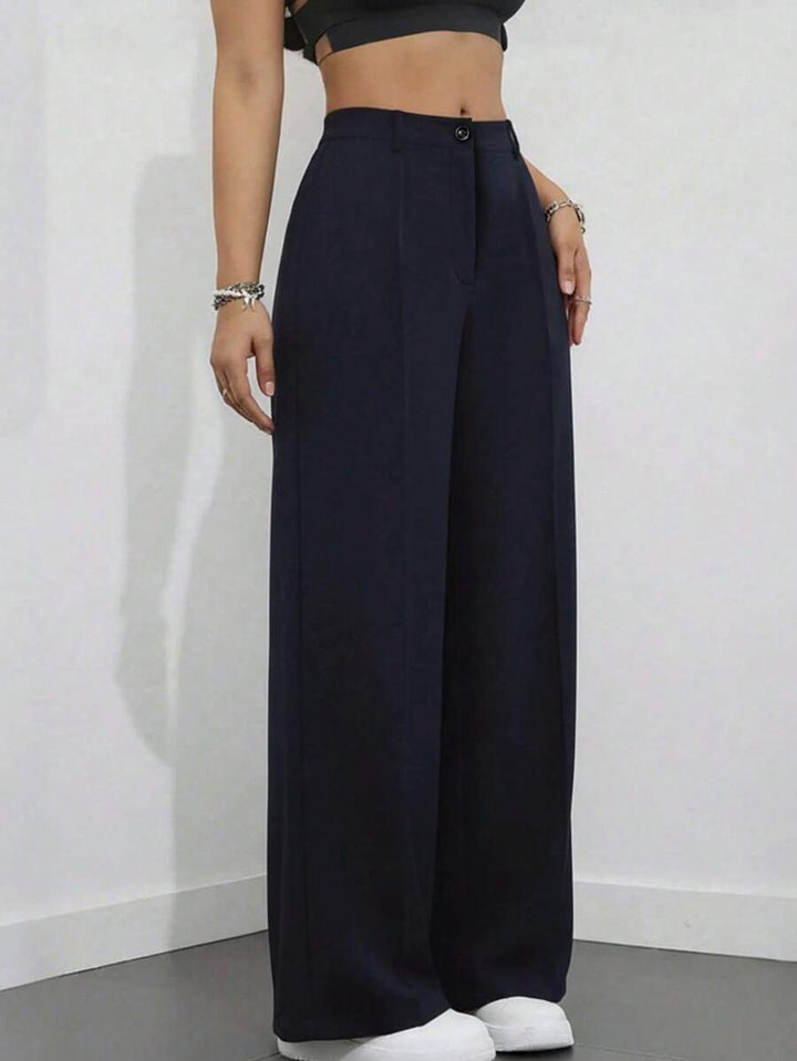Women's Spring/Summer High-Waisted Suit Trousers