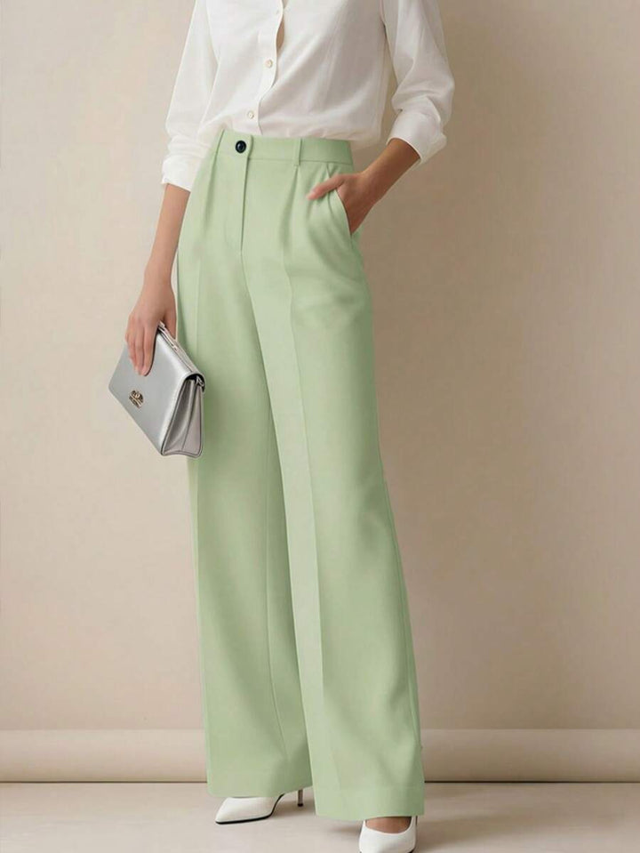Women's Spring/Summer High-Waisted Suit Trousers
