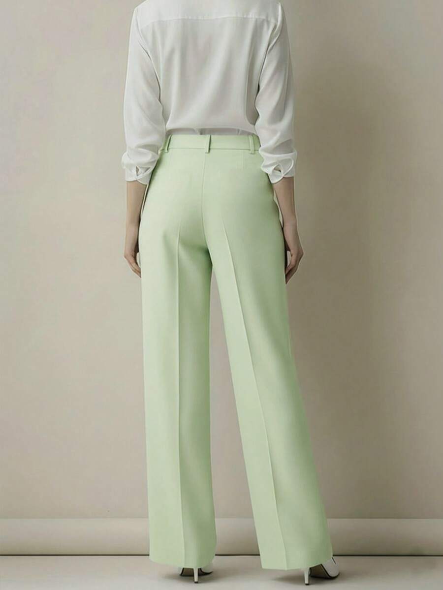 Women's Spring/Summer High-Waisted Suit Trousers