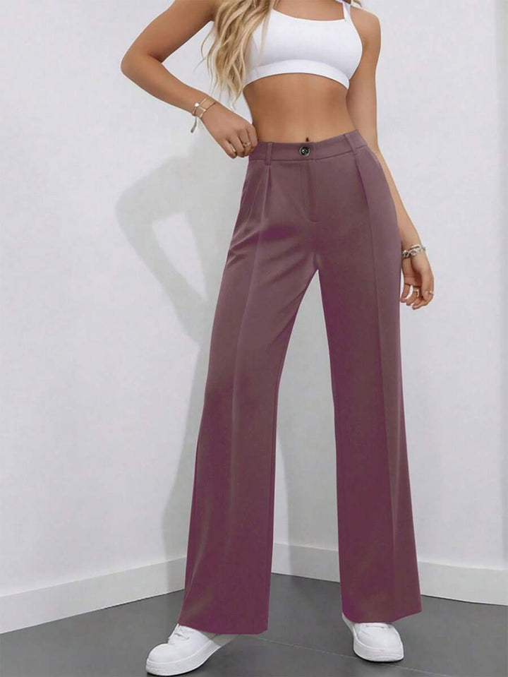 Women's Spring/Summer High-Waisted Suit Trousers