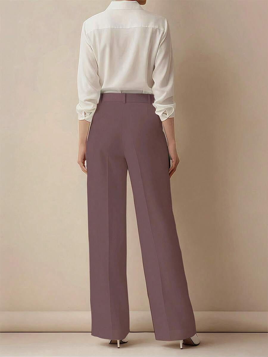 Women's Spring/Summer High-Waisted Suit Trousers