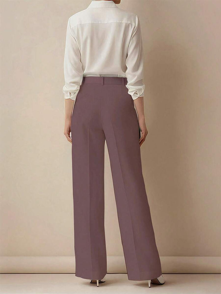 Women's Spring/Summer High-Waisted Suit Trousers