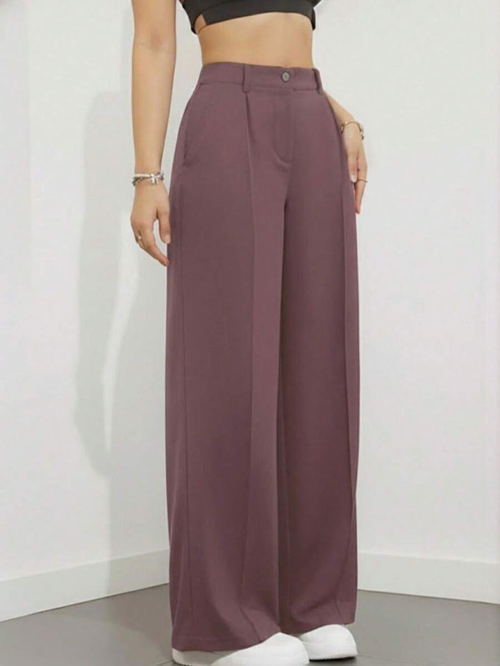 Women's Spring/Summer High-Waisted Suit Trousers