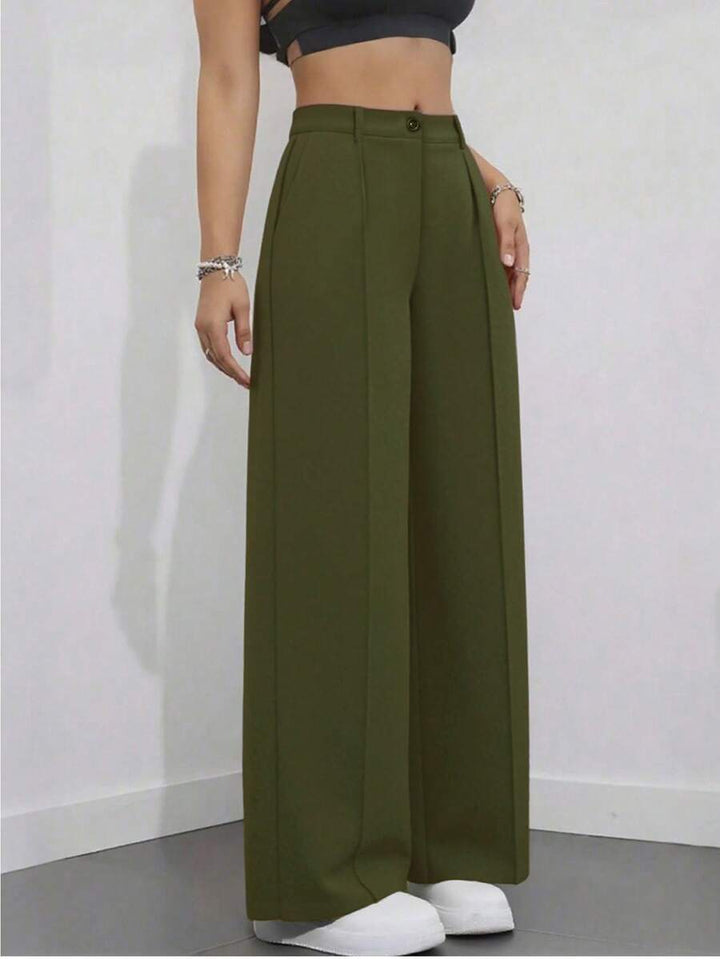 Women's Spring/Summer High-Waisted Suit Trousers