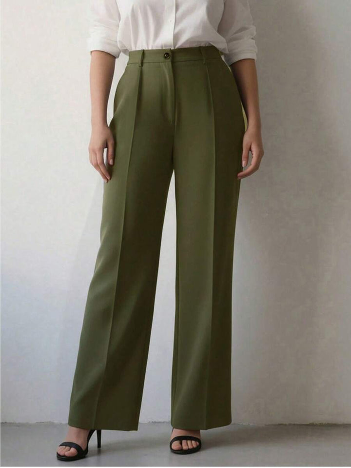 Women's Spring/Summer High-Waisted Suit Trousers
