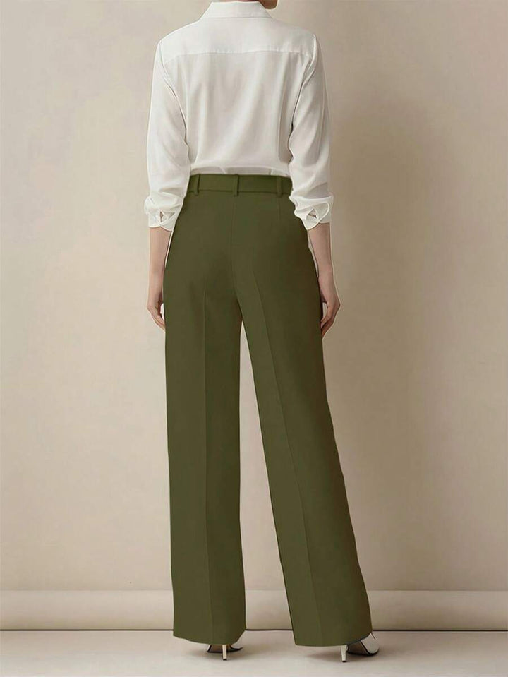 Women's Spring/Summer High-Waisted Suit Trousers