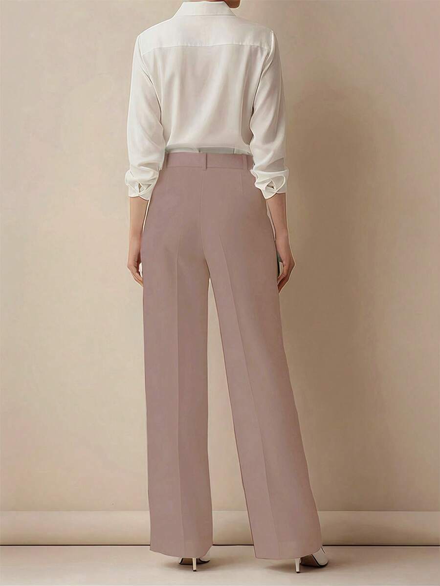 Women's Spring/Summer High-Waisted Suit Trousers