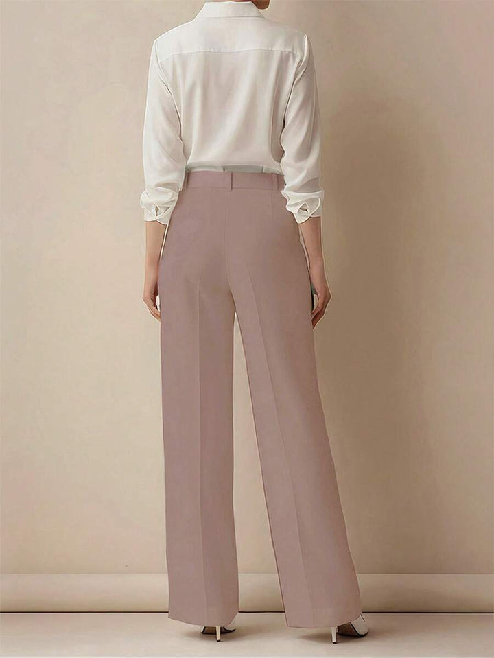 Women's Spring/Summer High-Waisted Suit Trousers