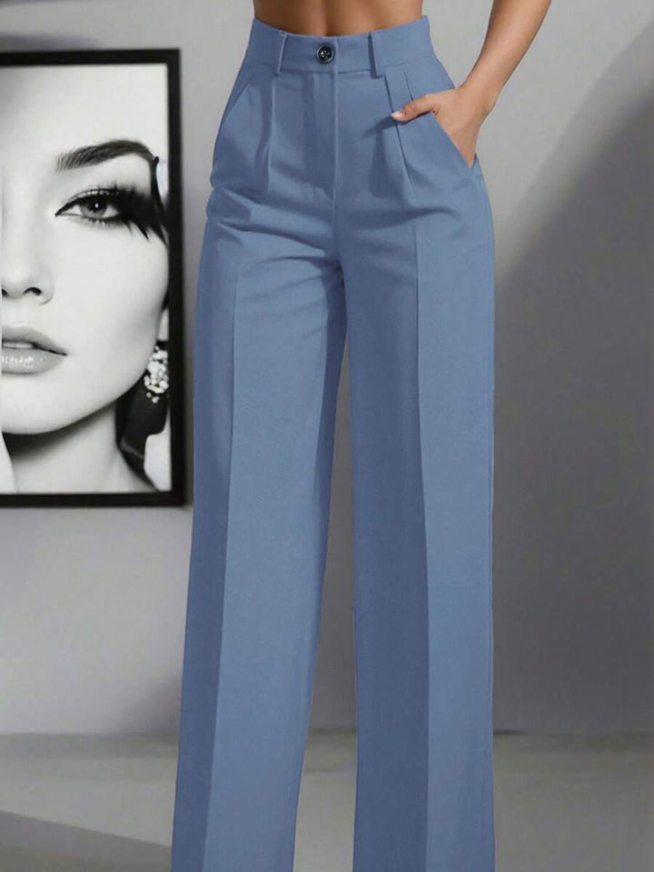 Women's Spring/Summer High-Waisted Suit Trousers