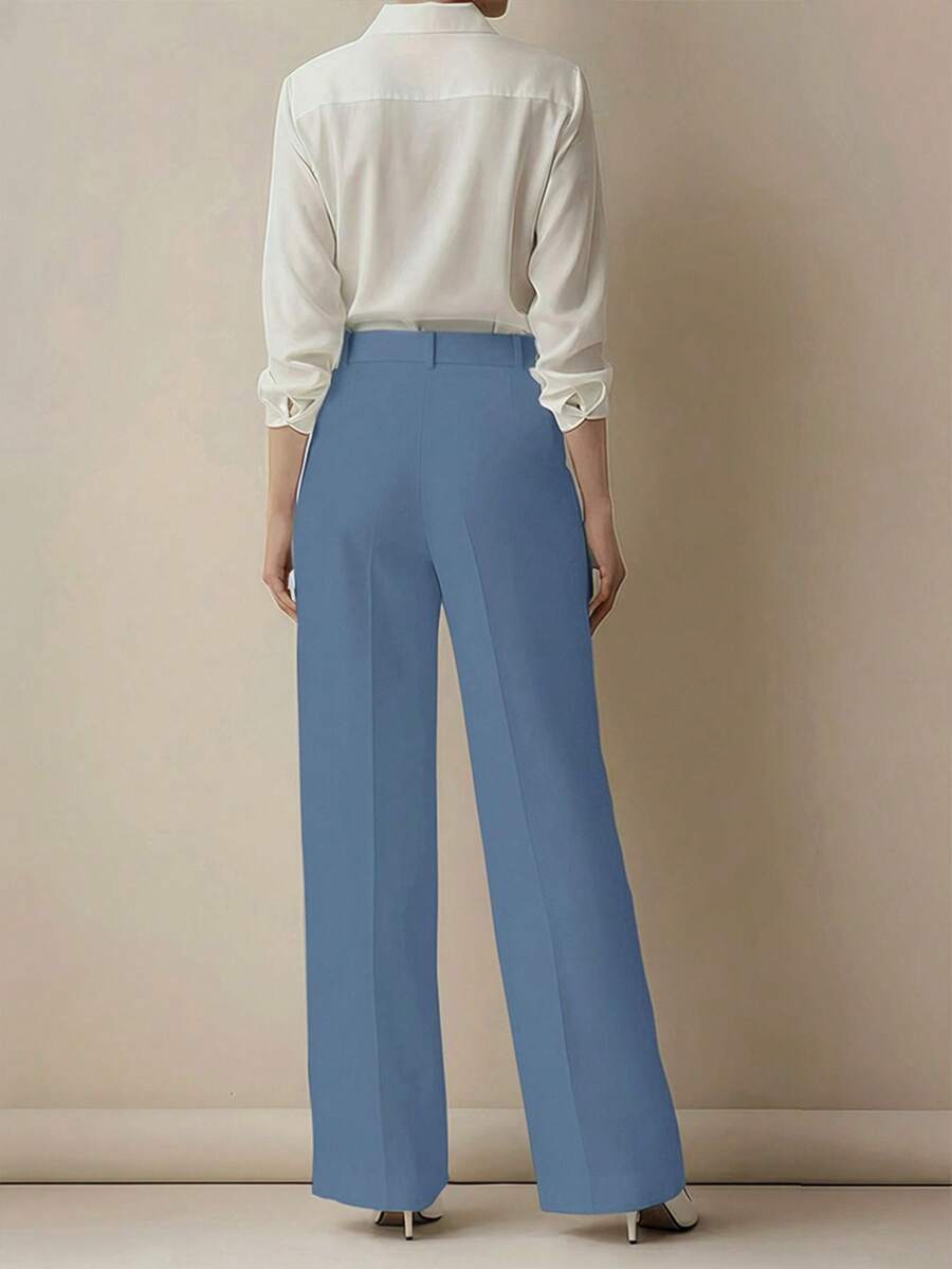 Women's Spring/Summer High-Waisted Suit Trousers