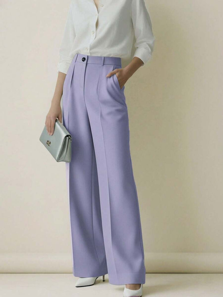 Women's Spring/Summer High-Waisted Suit Trousers