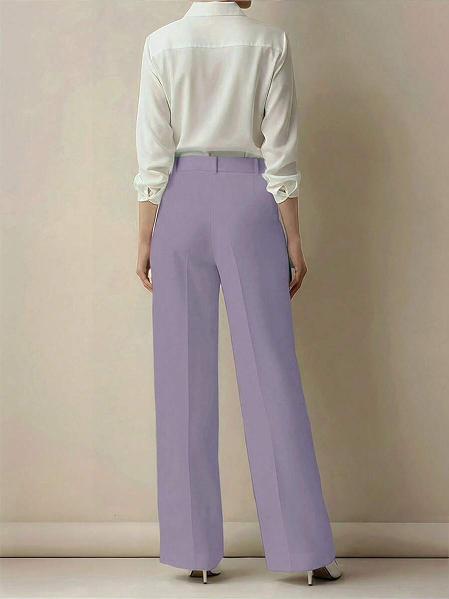 Women's Spring/Summer High-Waisted Suit Trousers