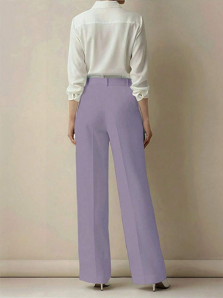 Women's Spring/Summer High-Waisted Suit Trousers