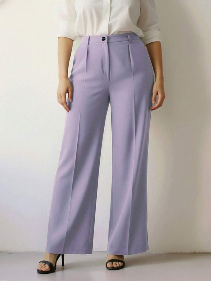 Women's Spring/Summer High-Waisted Suit Trousers