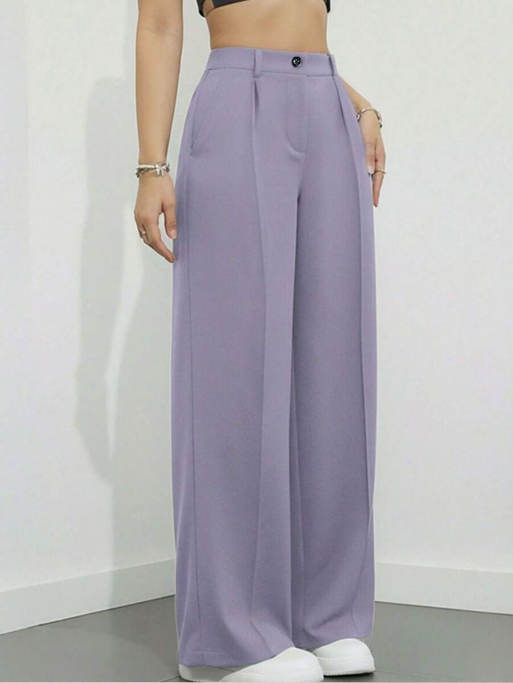 Women's Spring/Summer High-Waisted Suit Trousers