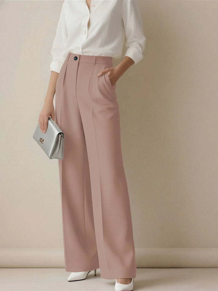 Women's Spring/Summer High-Waisted Suit Trousers