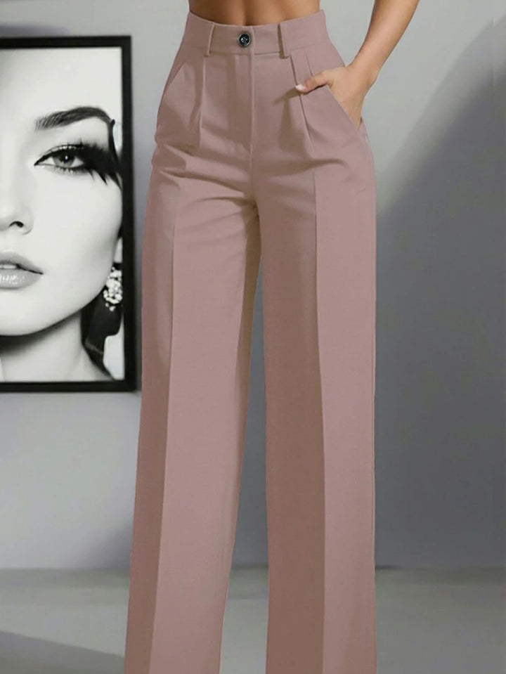 Women's Spring/Summer High-Waisted Suit Trousers
