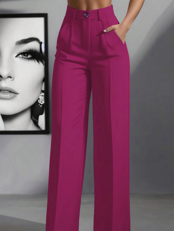 Women's Spring/Summer High-Waisted Suit Trousers