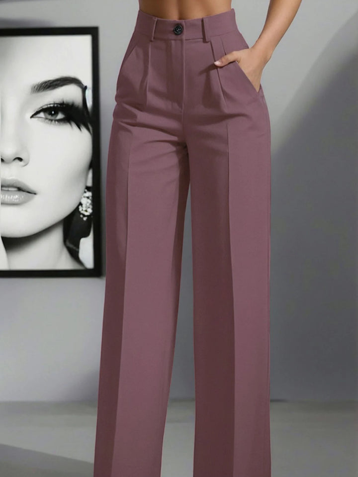 Women's Spring/Summer High-Waisted Suit Trousers