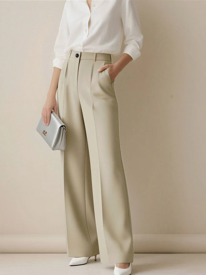 Women's Spring/Summer High-Waisted Suit Trousers
