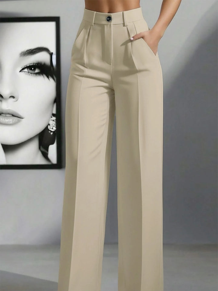 Women's Spring/Summer High-Waisted Suit Trousers