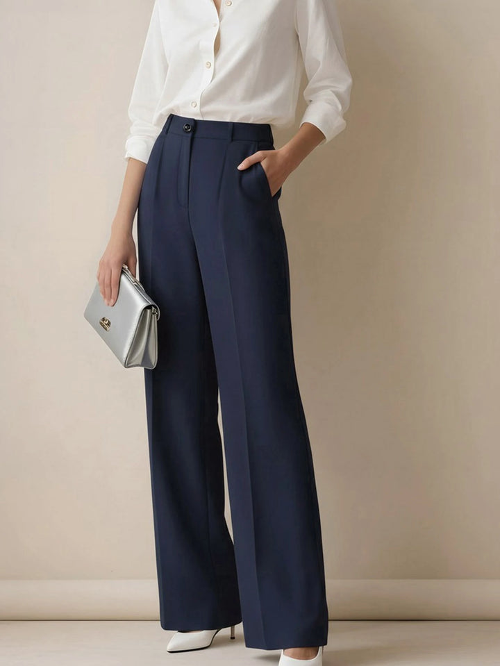 Women's Spring/Summer High-Waisted Suit Trousers