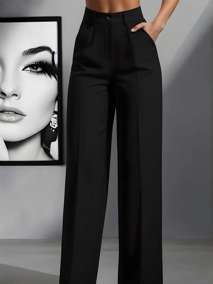 Women's Spring/Summer High-Waisted Suit Trousers