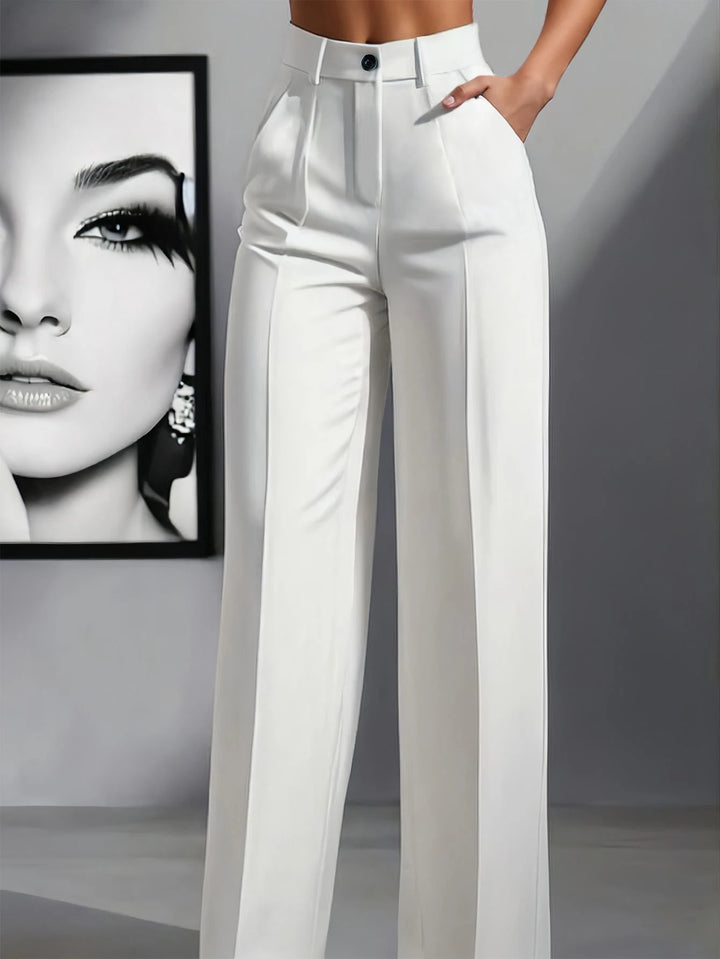 Women's Spring/Summer High-Waisted Suit Trousers