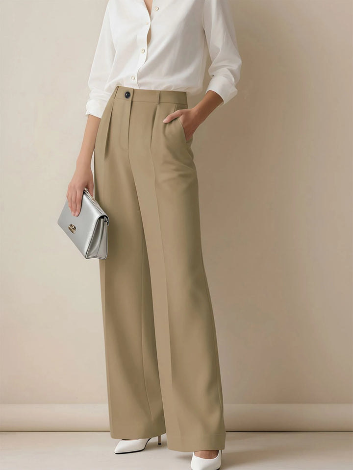 Women's Spring/Summer High-Waisted Suit Trousers